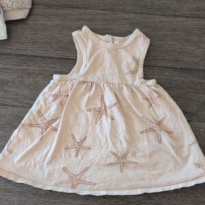 Rylee + Cru Pink Starfish Baby Dress 0-3